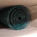 Gisafai 16 Gauge Galvanized Welded Wire Fence 4 ft x 50 ft PVC Coated Hardware Cloth, 2.36" x 2.36" Mesh, Heavy Duty Garden Fencing Roll for Chicken, Dog Yard, Deer Cattle & Animal Protection(Green)