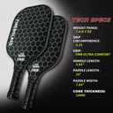 Pickleball Paddles Set of 2 with 4 Balls - USAPA Approved Fiberglass Surface, Lightweight, Non-Slip Grip - Premium Paddle Set for All Skill Levels Indoor & Outdoor (Black)