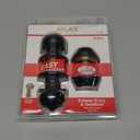 Atlas Classic Entry Locking Door Knob and Deadbolt Combo Kit, Oil Rubbed, Black