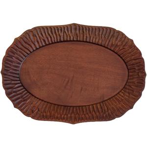 Wood Plate for Food Snack Dishes Dessert Plate Nut Tray Treats Dishes Candies & Small Bites Platter (SYJ-WP003)