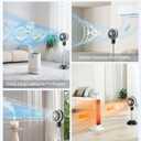 Portable Standing Fan, 10000mAh Rechargeable Battery Powered, 90+120Omnidirectional Oscillating Fan For Bedroom, 82ft Circulator, Adjustable Height, 8 Speeds, 8H Timer, DC Motor Quiet Pedestal Fans