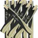 200 Round Separated Disposable Chopsticks | Best for Sushi | Bamboo Wooden Chinese Chop sticks - Bamboo Chopstick Bulk - Disposable Utensils Premium Quality - (100 Pairs)