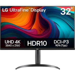 LG 32UR550K-B 32-inch Ultrafine 4K UHD (3840 x 2160) Computer Monitor, HDR10, 60Hz, HDMI, DisplayPort, Tilt/Height/Pivot Adjustable Stand, Black