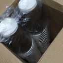 16 oz Coffee Cups with Lids 50 Pack, Disposable Coffee Cups with Lids, Insulated To Go Paper Coffee Cup for Hot Cold Drinks (Brown)