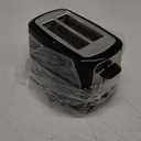 Toastmaster 2-Slice Toaster - Black with Stainless Steel - Kitchen Essential for Sandwich Bread & Breakfast Toast - Toaster with Wide Slots, High Rise Toast Lift & Cool-Touch Exterior