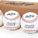 Rawlings | Official League Recreational Use Practice Baseballs | OLB3 | Youth/8U | 3 Count