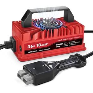 TRAMROOT 18 Amp Golf Cart Charger for 36 Volt EZGO Marathon Lead Acid Battery with Anderson SB-50 Plug