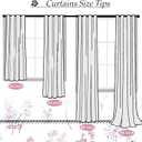 XTMYI Lavender Bathroom Curtain for Small Window,Watercolor Floral Bath Decor,80% Blackout Short Curtains for Girls Bedroom,45 Inch Length,Purple