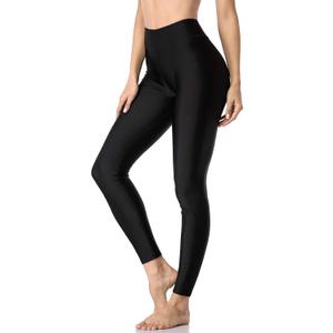 ATTRACO High Waisted Swim Pants - Women's Swim Leggings S