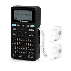 Label Maker E11 with 2 Rolls White Continuous Label