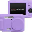 Easy Hood Case for Kodak PIXPRO FZ45, Soft Silicone Camera Case with Removable Lens Cover, Lightweight Protective Cover Sleeve, Custom Fit FZ45 Camera (Purple)