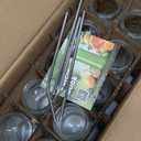 Ruckae 16oz 10 Pack Juice Bottles, Glass Bottles with Lids, Smoothie Cup Lids and Straws, Water Bottle Mason Jar Drinking Glasses for Juicing, Smoothies, Kombucha (Transparent)