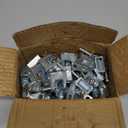 QWORK Beam Clamp, 50 Pcs 3/8" Zinc Plated Iron Safety Beam Clamp, 13/16" Jaw Opening