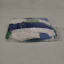 Cotton Oversized Beach Towel - Extra Large 40"X70" Plush Thick Pool Towel, XL Fluffy Blue Beach Towels Stripe Swimming Towel for Adults Men's Women (White Navy Blue)