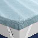Firm Mattress Topper Twin Size, 3 Inch Extra Firm Cooling Gel Memory Foam Bed Toppers for Back Pain Relief, Mattress Pad for Back Sleepers & Spinal Alignment, CertiPUR-US Certified