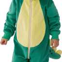 Spooktacular Creations Halloween Dinosaur Costume, Dragon Zip-up Hooded Jumpsuit for Halloween Costume Cosplay Themed Parties (18-24 Months)