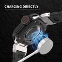 Metal Case for Apple Watch Series 10 46mm, [Turn into Ultra Style] Rugged Protective Bumper with Raised Edge Screen Protection for iWatch 46 mm with Back Cover, Black