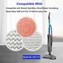 12 Pack 3897A Rotating Mop Pads for Bissell SpinWave SmartSteam Scrubbing Steam Mop 3897A,3712C,3712W Scrubby Pad, Model No 1641112