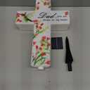 Solar Cross Light Cemetery Dad Cross Grave LED Light Outdoor Garden Memorial Lamp Stake Marker Sympathy Gifts Sign for Loss of Loved One