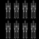 8 Set 26.8'' Tall Acrylic Candelabra Centerpieces for Wedding Table Decorations,Clear 5 Arms Candlesticks Holder with Acrylic Shade for Candlelight Dinner Party Fireplace Gift Fit LED Candle