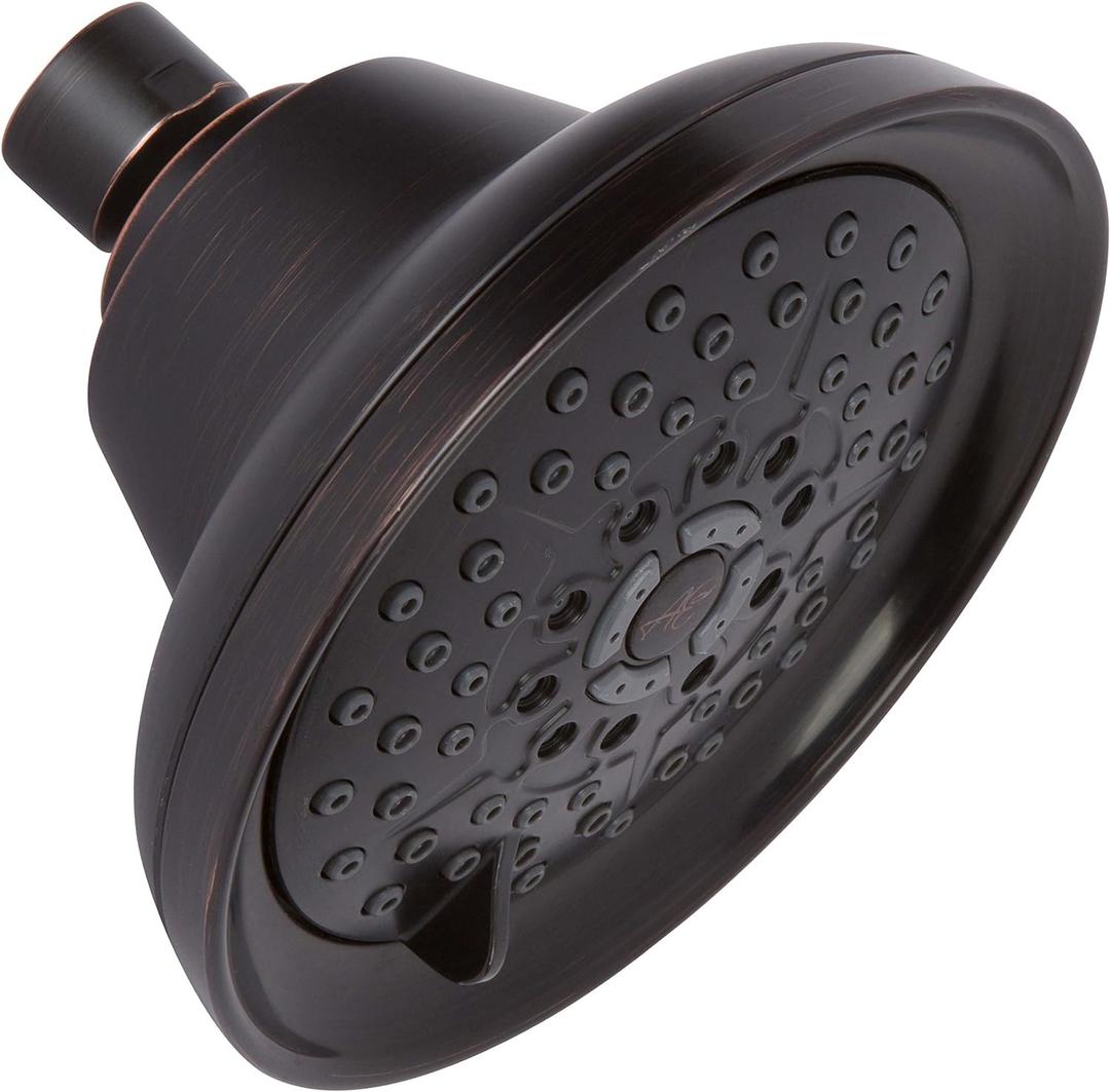 Massage Shower Head With Mist - High Pressure Boosting, Multi-Function, Massaging Rainfall Showerhead For Low Flow Showers & Adjustable Water Saving Nozzle, 2.5 GPM - Oil-Rubbed Bronze