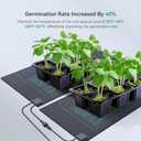 LUXBIRD 6 Pack Daisy Chain Seedling Heat Mats for Indoor Plants, Greenhouses, Germination, Hydroponic Garden, IP67 Waterproof Durable (LB-HMDC-06)