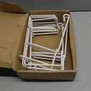 Vinyl Fence Hooks for Hanging Plants,6 Pack 5 x 10 inch Heavy Duty White Outdoor Plant Hanger Bracket for Basket, Flower Pot, Bird Feeders, Patio Lights,Wind Chimes, Pool Tools