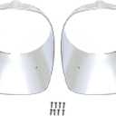 HECASA Pair Headlight Bezel Compatible with 1978-1981 Chevy Chevrolet Camaro Z28 Headlamp Trim Driver Passenger Side Chrome Silver ABS Plastic