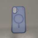 Miracase Magnetic for iPhone 17 Case (Compatible with MagSafe) with Screen Protector Military-Grade Protection, Anti-Fingerprint Translucent Matte Phone Cover for iPhone 17 6.3 inch, Light Blue