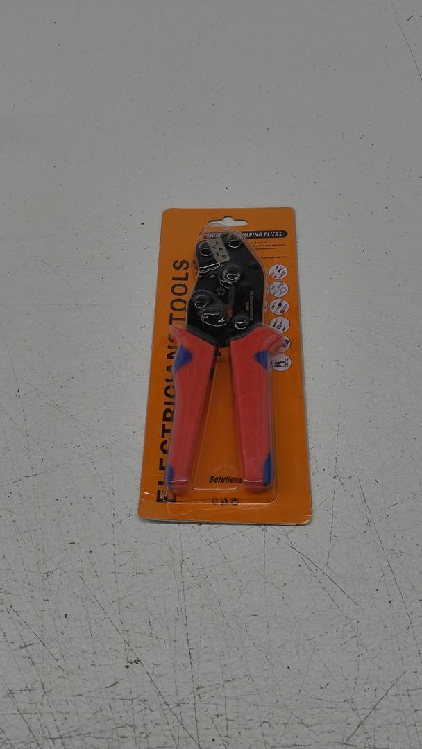 Crimping Tool with Ratchet, Ratcheting Wire Crimper Tool for Open Barrel Terminal Connectors, Electrical Crimping Tool, Crimping Pliers for 20-14 AWG