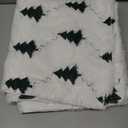 AQOTHES Christmas Tree Embroidered White Throw Pillows Cover 20x20 Inch, Set of 2 Packs Winter Soft Fluffy Decorative Throw Pillows Covers Decor for Home Sofa Couch Bed Room