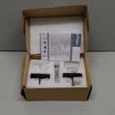 Coolnews Matte Black Door Knob Glass Door Knobs Interior Privacy Door Knobs with Lock for Bathroom and Bedroom Vintage Crystal Door Knobs