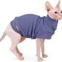 Small Dogs Fleece Dog Sweatshirt - Cold Weather Hoodies Spring Soft Vest Thickening Warm Cat Sweater Puppy Clothes Sweater Winter Sweatshirt Pet Pajamas for Small Dog Cat Puppy (Large, Grayish Purple)