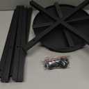 Water Dispenser Stand 5 Gallon Water Jug Stand Sturdy Water Stand(32.8" Hight-11.2" Wide) Water Jug Stand with 2 Round Shelfs for 1-5 Gallon Water Bottles/Crocks, Water Jug and Plant Stand (Black)