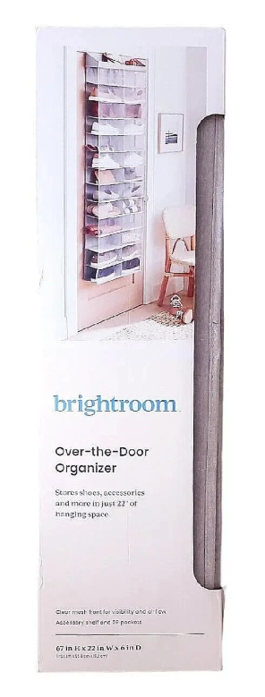 Brightroom Over-The-Door-Organizer Stores Shoes, Accessories, And More In Just 22" Of Hanging Space. 67 In H. X 22 In. W. X 6 In D.