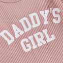 Aunties Bestie Baby Clothes Daddys Girl Newborn Short Sleeve Romper Daisy Skirt Shorts 3Pcs Set Infant Spring Outfit (Pink)