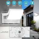 LED Wall Light Outdoor 40W White Flood Lights 350°Rotation Exterior Lighting Fixture Commercial Security 6000K Waterporof Porch Light 3 Pack