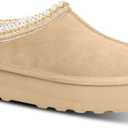 INPAKSA Women's Slippers Platform Mini Boots Short Ankle Boot Fur Fleece Lined Sneakers House slippers Anti-Slip Boot For Outdoor (7, Beige)