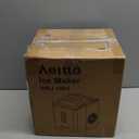 Aeitto Ice Makers Countertop, 9 Ice Cubes Release in 6 Mins, 26Lbs/24H, 2 Sizes of Bullet Ice Machine,Self-Cleaning Portable Ice Maker with Ice Scoop and Basket for Home Kitchen Office RV Bar, Black