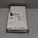 100% Blackout Shield Linen Blackout Curtains for Bedroom 108 Inches Long, Back Tab/Rod Pocket Living Room Drapes, Thermal Insulated Blackout Curtains 2 Panels Set, 50" W x 108" L,Cream