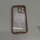 CENHUFO Magnetic Privacy for iPhone 16 Pro Max Case [Compatible with Magsafe] Full Body Phone Case Built-in 9H Tempered Glass Privacy Screen Protector and Camera Lens Protector Cover -Desert Brown