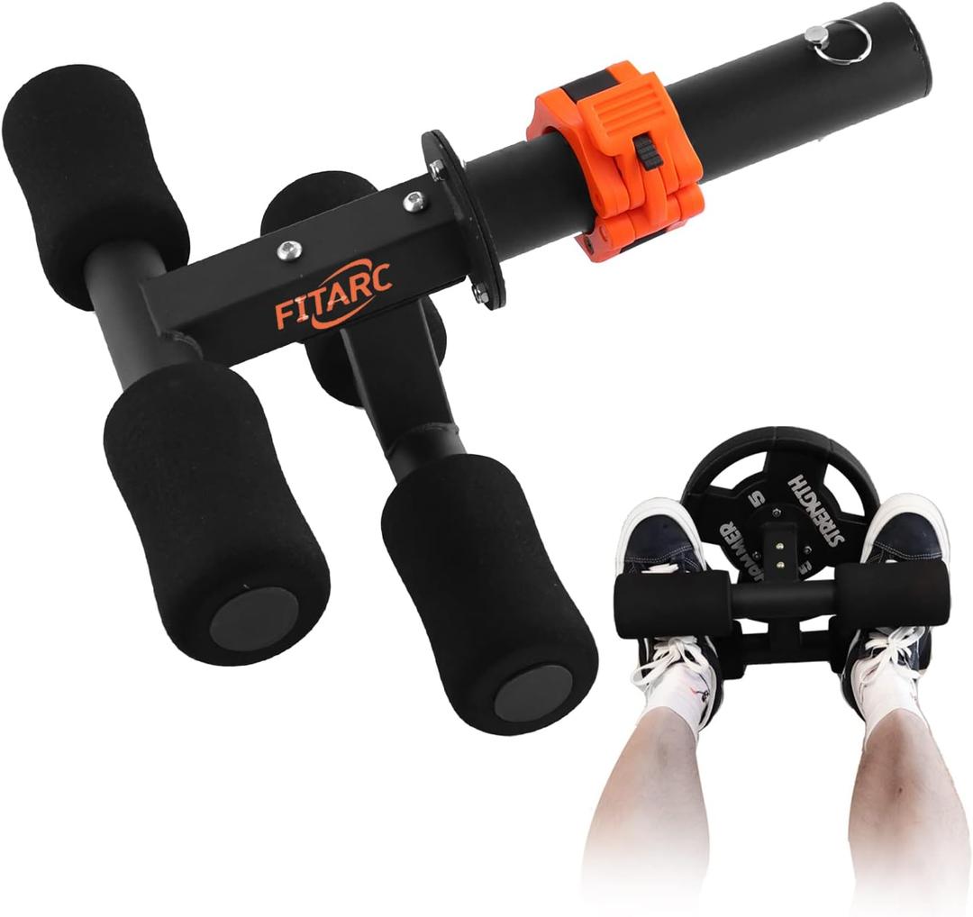 Fitarc Tib Bar, Tibialis Trainer, Tibia Dorsi Calf Raise Machine, Knees Over Toes Equipment for Strengthening Calves/Shins/Ankles, Black, Fits 2" Weight Plates  Black, Fits 2" Weight Plates