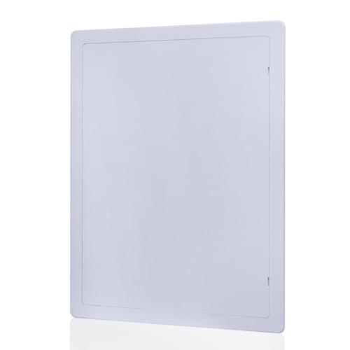 Suteck Plumbing Access Panel for Drywall Ceiling 12 x 16 Inch Reinforced Plastic Wall Access Doors Removable Hinged White