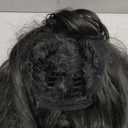 Black Long Straight Hair Wig with Bangs High Temperature Synthetic Hair for Women Cosplay Halloween Party Stage Performance