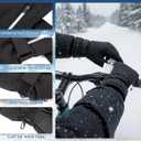 JenPen Winter Heated Gloves for Adults with 20pcs Hand Warmer Waterproof Windproof Gloves with Zipper, Hand Warmer Pocket, Touchscreen Finger(8Hour), Medium