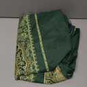 Futon Mattress Cover, Zippered Japanese Floor Mattress Protector, Machine Washable (Bohemian Green, Twin)