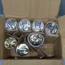 Sunnyray 7 Pcs Speckled Gold Cylinder Vase Mercury Glass Gold Votive Candle Holder Wedding Table Centerpiece for Flower Tealight Wedding Table Decor Gift(6 x 3.5 Inch) (6 x 3.5 Inch)