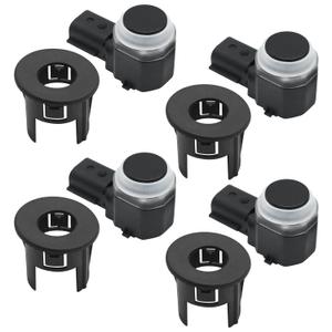 4Pcs Parking Reverse Aid Sensor with Retainer Bracket Replacement for Ford F150 F250 F350 F450 F550 2016-2018, Replaces# HC3Z15K859A, HC3Z-15K859-A, FL3Z-15K859-B, HC3T-15K859-EA