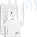 WiFi Extender,WiFi Extender Signal Booster for for Home & Outdoor,Device Servers Covers Up to 6000 Sq. ft and 35 Devices,Internet Booster