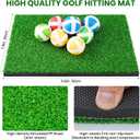 Battle Golf Chipping Game Set, 71x71in Double-Sided Mat with Stand, No Club, Target Disk Pattern: 3A
